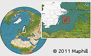 Satellite Location Map of Gotland Kommun, highlighted country, highlighted parent region