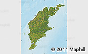 Satellite Map of Gotland Kommun, physical outside