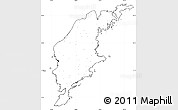 Blank Simple Map of Gotland Kommun, cropped outside, no labels