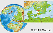 Physical Location Map of Hylte Kommun, highlighted parent region