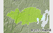 Physical Map of Hylte Kommun, semi-desaturated