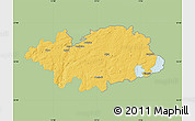 Savanna Style Map of Hylte Kommun, single color outside