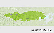Physical Panoramic Map of Hylte Kommun, lighten