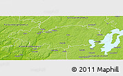 Physical Panoramic Map of Hylte Kommun