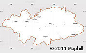 Classic Style Simple Map of Hylte Kommun, cropped outside