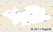 Classic Style Simple Map of Hylte Kommun, single color outside