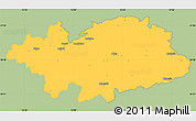 Savanna Style Simple Map of Hylte Kommun, single color outside