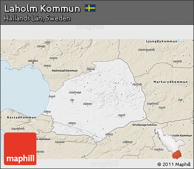 Classic Style 3D Map of Laholm Kommun