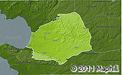 Physical 3D Map of Laholm Kommun, darken