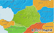 Physical 3D Map of Laholm Kommun, political outside