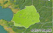 Physical 3D Map of Laholm Kommun, satellite outside