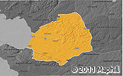 Political 3D Map of Laholm Kommun, darken, desaturated