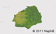 Satellite 3D Map of Laholm Kommun, cropped outside