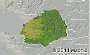 Satellite 3D Map of Laholm Kommun, lighten, semi-desaturated