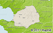 Shaded Relief 3D Map of Laholm Kommun, physical outside