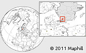 Blank Location Map of Laholm Kommun, highlighted country