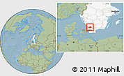 Savanna Style Location Map of Laholm Kommun, highlighted country, hill shading