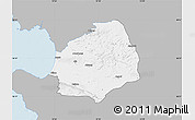 Gray Map of Laholm Kommun, single color outside