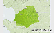 Physical Map of Laholm Kommun, lighten