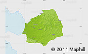 Physical Map of Laholm Kommun, single color outside