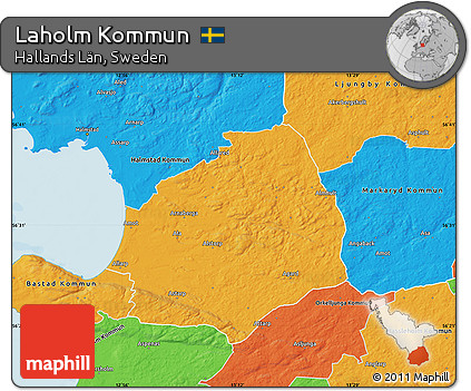 Political Map of Laholm Kommun