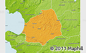 Political Map of Laholm Kommun, physical outside