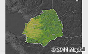 Satellite Map of Laholm Kommun, darken, desaturated
