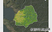 Satellite Map of Laholm Kommun, darken, semi-desaturated