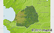 Satellite Map of Laholm Kommun, physical outside