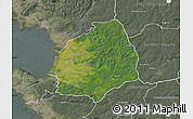 Satellite Map of Laholm Kommun, semi-desaturated