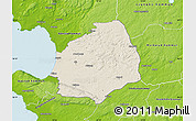 Shaded Relief Map of Laholm Kommun, physical outside