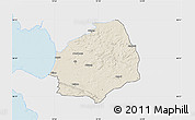 Shaded Relief Map of Laholm Kommun, single color outside