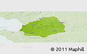 Physical Panoramic Map of Laholm Kommun, lighten