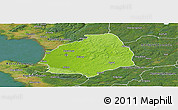 Physical Panoramic Map of Laholm Kommun, satellite outside