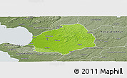 Physical Panoramic Map of Laholm Kommun, semi-desaturated