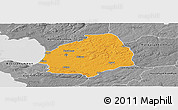 Political Panoramic Map of Laholm Kommun, desaturated