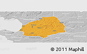 Political Panoramic Map of Laholm Kommun, lighten, desaturated