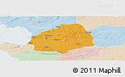 Political Panoramic Map of Laholm Kommun, lighten