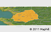 Political Panoramic Map of Laholm Kommun, satellite outside