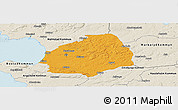 Political Panoramic Map of Laholm Kommun, shaded relief outside