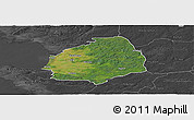 Satellite Panoramic Map of Laholm Kommun, darken, desaturated