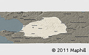 Shaded Relief Panoramic Map of Laholm Kommun, darken
