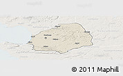 Shaded Relief Panoramic Map of Laholm Kommun, lighten