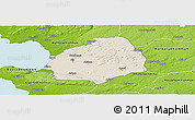 Shaded Relief Panoramic Map of Laholm Kommun, physical outside