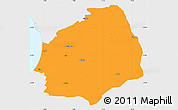 Political Simple Map of Laholm Kommun, single color outside