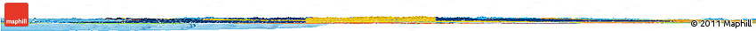 Flag Horizon Map of Sweden, political shades outside, flag rotated