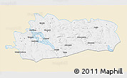 Classic Style 3D Map of Bräcke Kommun, single color outside