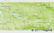 Physical 3D Map of Bräcke Kommun