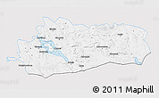 Silver Style 3D Map of Bräcke Kommun, single color outside