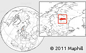 Blank Location Map of Bräcke Kommun